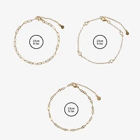 Forever 21 Timeless Womens 3-pc. Bracelet Set