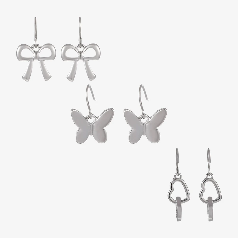 Forever 21 Womens 3 Pair Earring Set