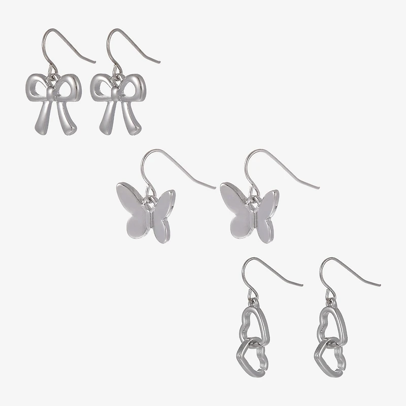 Forever 21 Womens 3 Pair Earring Set
