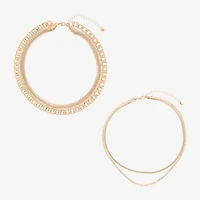 Forever 21 Womens 2-pc. Necklace Set