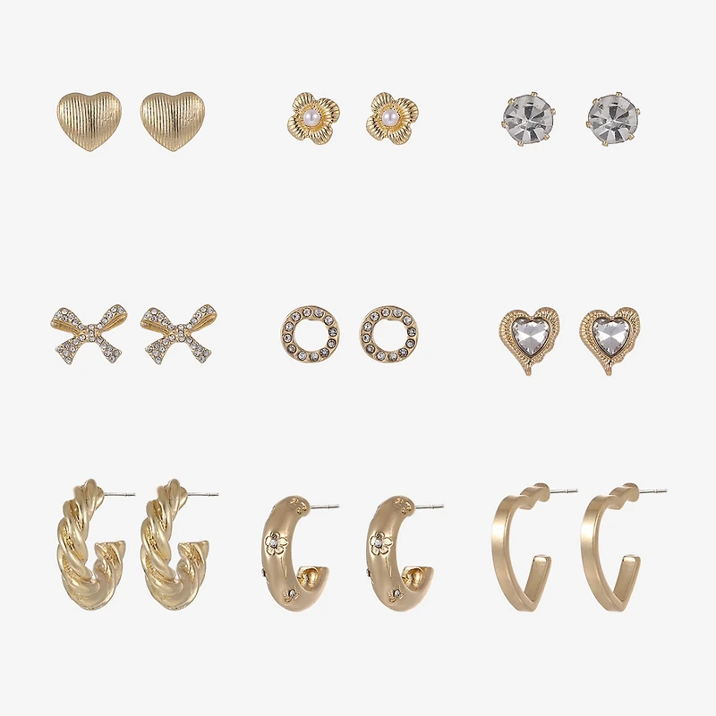 Forever 21 Womens 9 Pair Earring Set