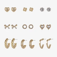 Forever 21 Womens 9 Pair Earring Set