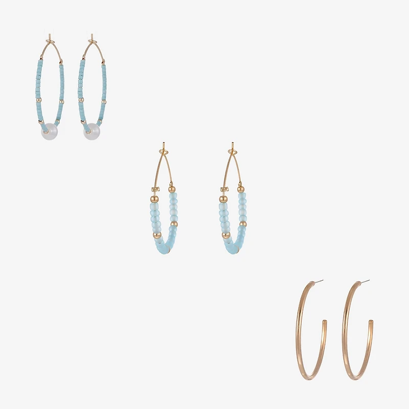 Forever 21 Womens 33.8mm Round Hoop Earrings