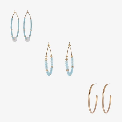 Forever 21 Womens 33.8mm Round Hoop Earrings