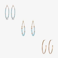 Forever 21 Womens 33.8mm Round Hoop Earrings