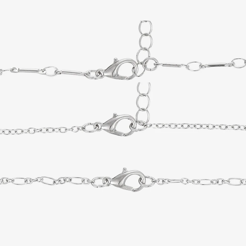 Forever 21 Womens 9 Inch Solid Cable Heart Ankle Bracelet