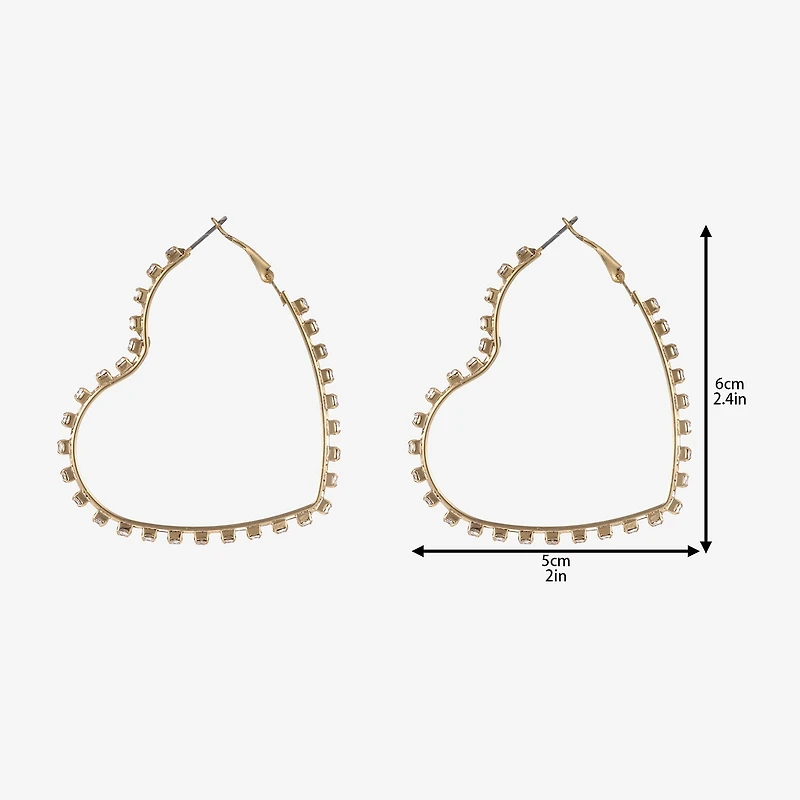 Forever 21 Womens 60mm Heart Single Earring