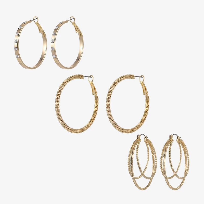 Forever 21 Womens 42mm Round Hoop Earrings
