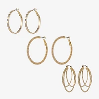 Forever 21 Womens 42mm Round Hoop Earrings