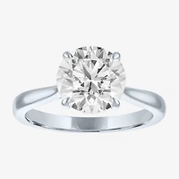 (G / Si1-Si2) Womens 3 CT. T.W. Lab Grown White Diamond Round Engagement Ring