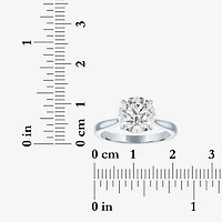 (G / Si1-Si2) Womens 3 CT. T.W. Lab Grown White Diamond Round Engagement Ring