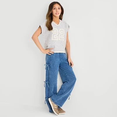 Vanilla Star Big Kid Girls Wide Leg Jean