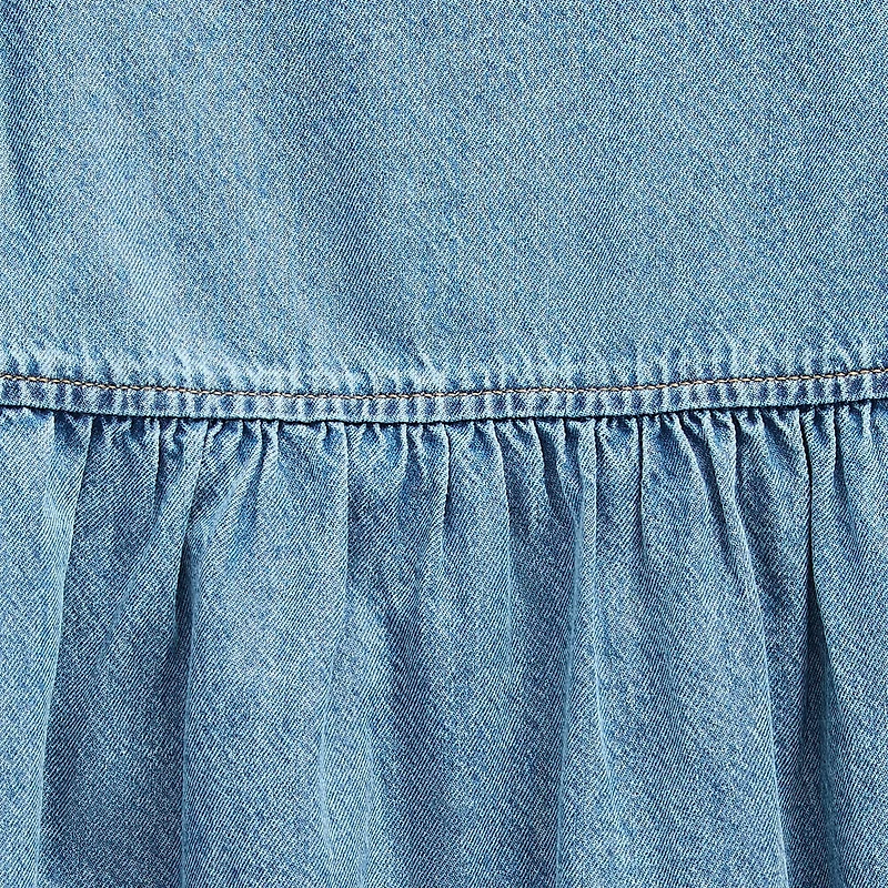 Okie Dokie Toddler & Little Girls Short Sleeve Puffed A-Line Dress