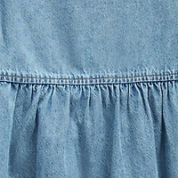 Okie Dokie Toddler & Little Girls Short Sleeve Puffed A-Line Dress