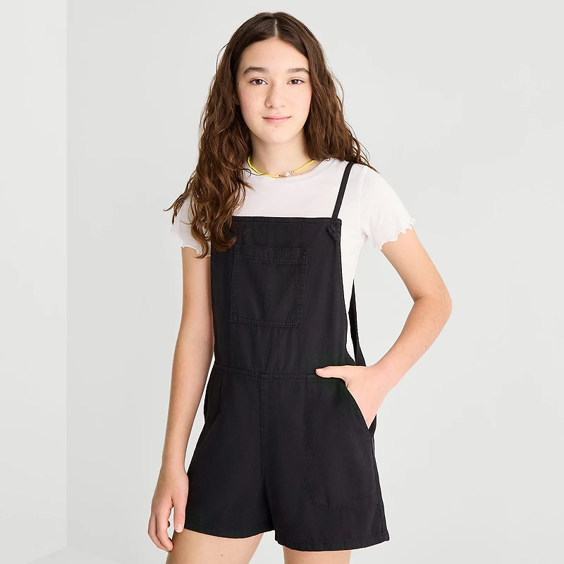 Thereabouts Little & Big Kid Girls Square Neck Sleeveless Romper Set