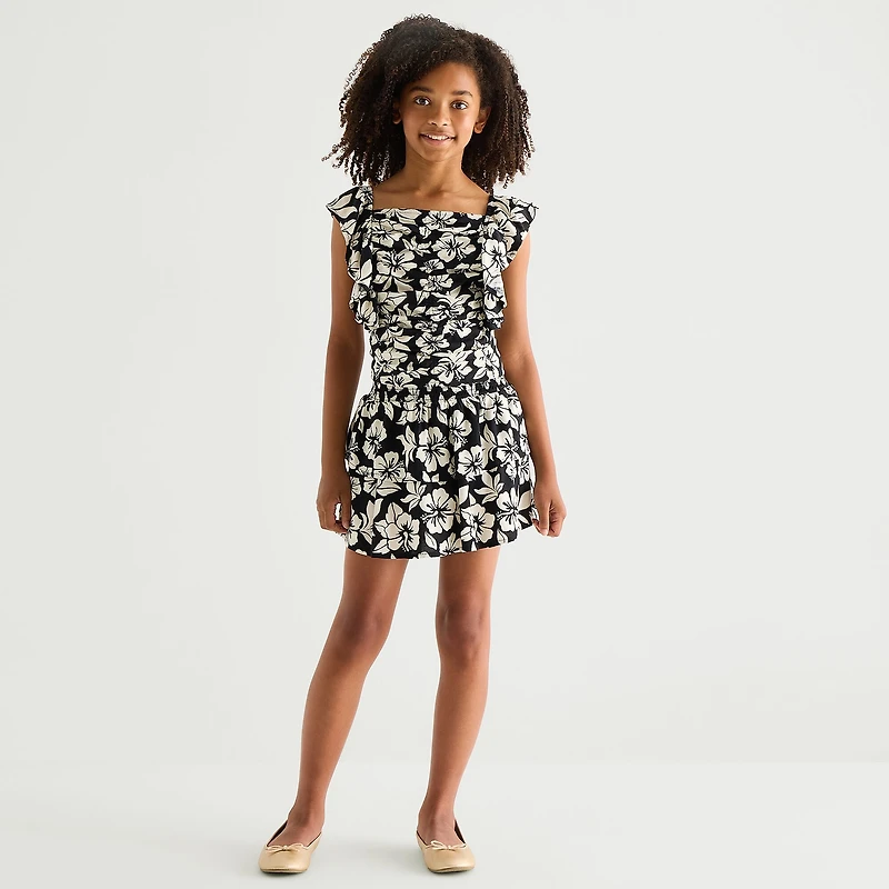 Thereabouts Little & Big Kid Girls Square Neck Sleeveless Blouse