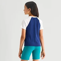 Thereabouts Little & Big Kid Girls Round Neck Short Sleeve T-Shirt