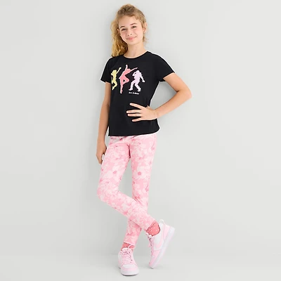 Xersion Little & Big Kid Girls Quick Dry 24" Active Skinny Full Length Leggings