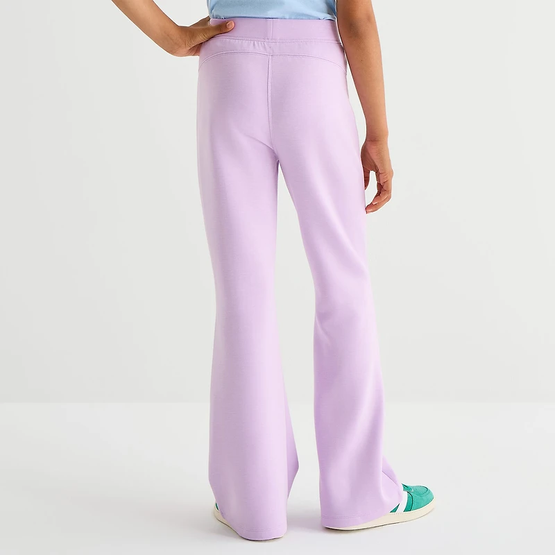 Xersion Scuba Little & Big Kid Girls Mid Rise Straight Regular Fit Pull-On Pant
