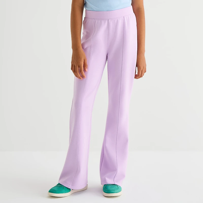 Xersion Scuba Little & Big Kid Girls Mid Rise Straight Regular Fit Pull-On Pant