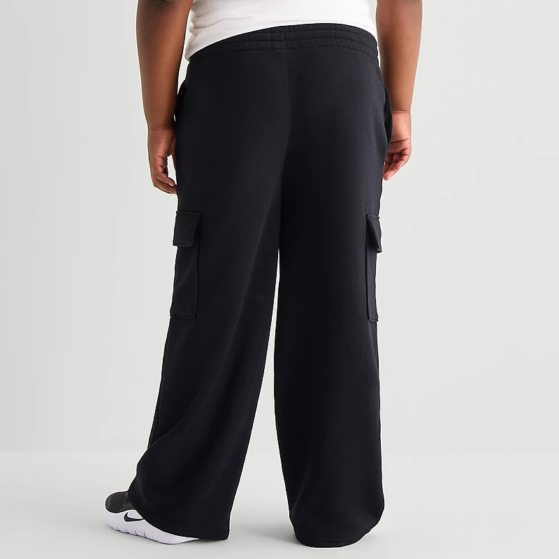 Xersion Little & Big Kid Boys Mid Rise Wide Leg Active Fleece Cargo Pant
