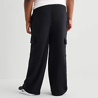 Xersion Little & Big Kid Boys Mid Rise Wide Leg Active Fleece Cargo Pant