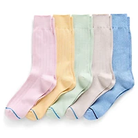 Stafford Casual Dress Cotton Mens 5 Pair Crew Socks