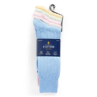 Stafford Casual Dress Cotton Mens 5 Pair Crew Socks