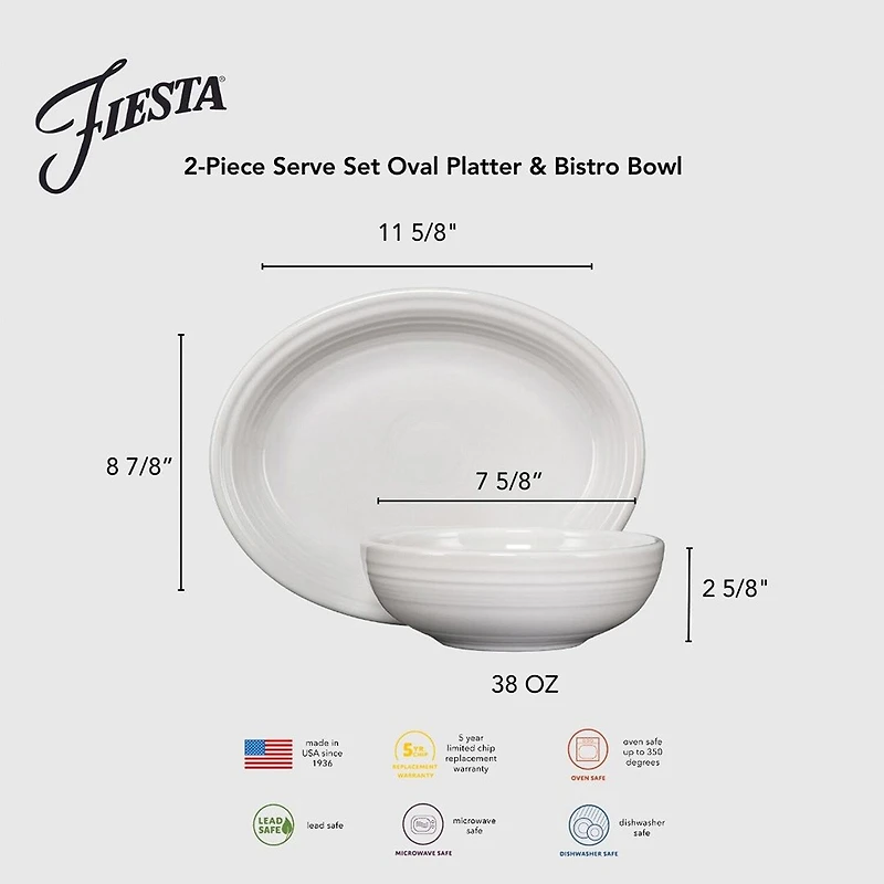 Fiesta Bistro 2-pc. Ceramic Serving Set