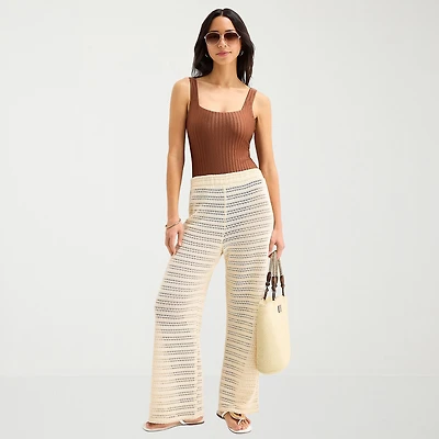 Mynah Womens Striped Swim Pants