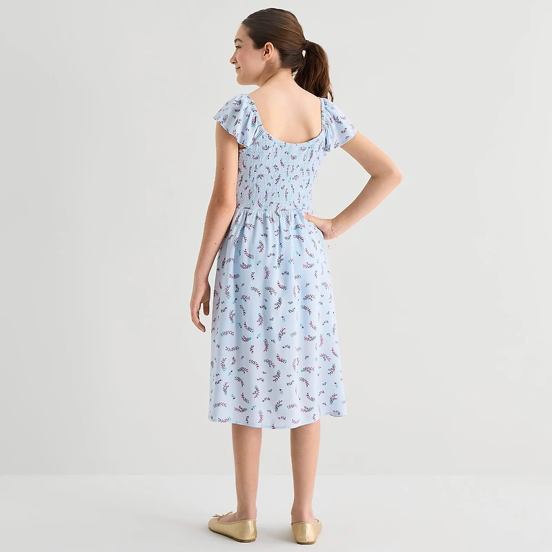 Thereabouts Little & Big Kid Girls Short Sleeve A-Line Dress