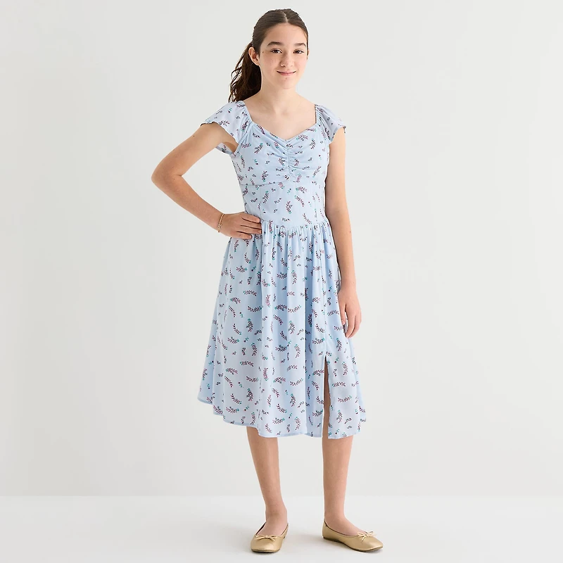 Thereabouts Little & Big Kid Girls Short Sleeve A-Line Dress