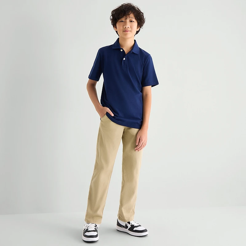 Thereabouts Little & Big Kid Boys Short Sleeve Regular Fit Polo Shirt