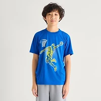 Xersion Performance Little & Big Kid Boys Crew Neck Short Sleeve Regular Fit Graphic T-Shirt