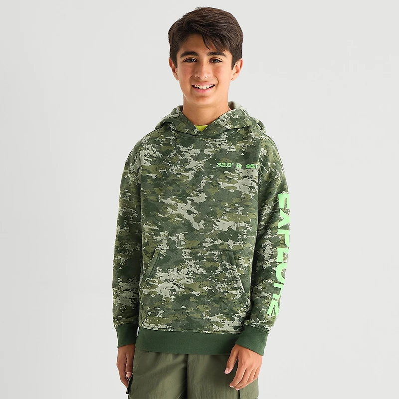 Xersion Little & Big Kid Boys Long Sleeve Fleece Active Hoodie