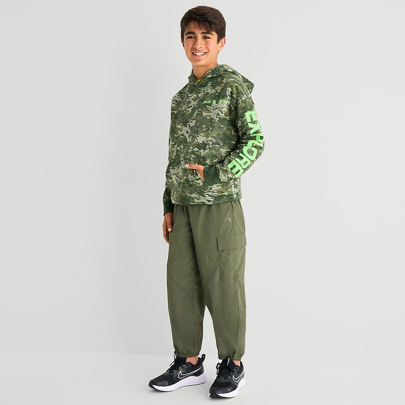 Xersion Little & Big Kid Boys Long Sleeve Fleece Active Hoodie