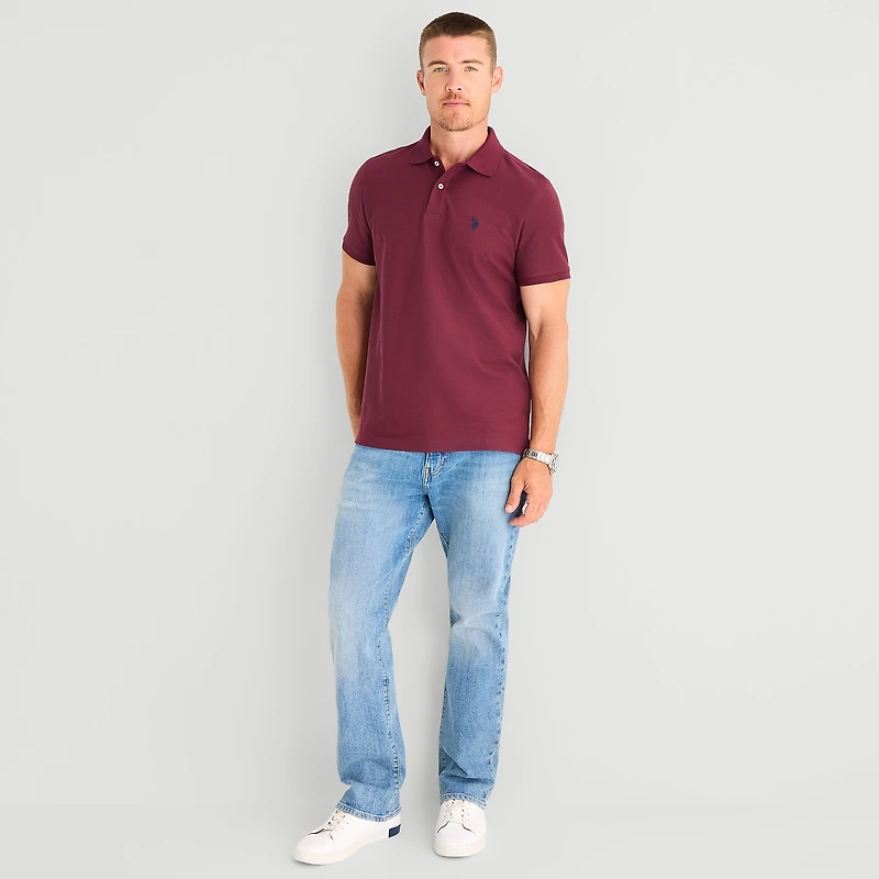 U.S. Polo Assn. Ultimate Pique Stretch Mens Classic Fit Short Sleeve Shirt