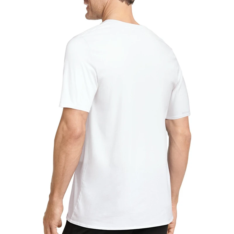 Jockey Tailored Essentials Mens 3 Pack Short Sleeve V Neck T-Shirt