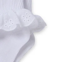Okie Dokie Toddler Girls 5 Pair Turncuff Socks
