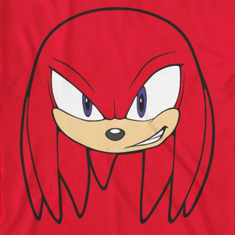 Knuckles Little & Big Kid Boys Crew Neck Short Sleeve Regular Fit Sonic the Hedgehog Graphic T-Shirt