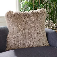 Safavieh Shag Modish Metallic Square Throw Pillow