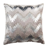 Safavieh Sophia Flamestitch Square Throw Pillow