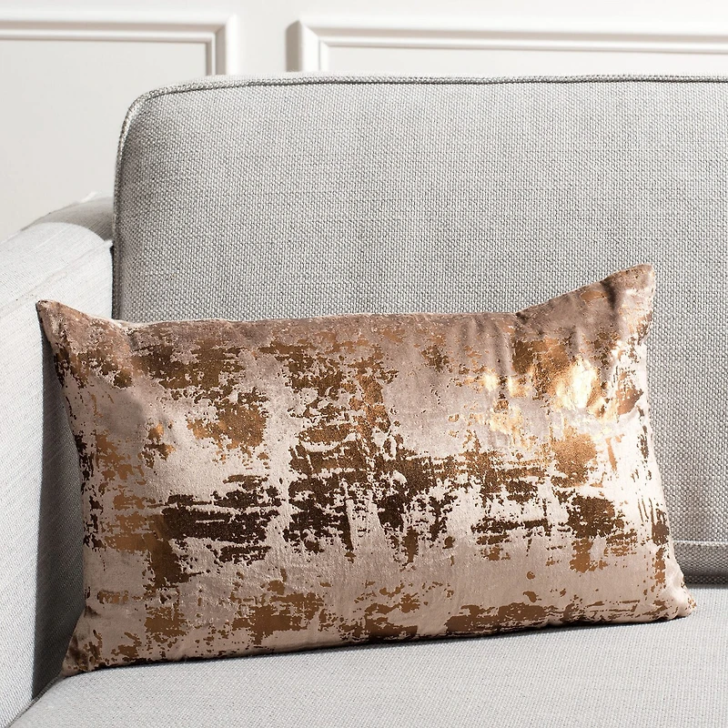 Safavieh Edmee Metallic Rectangular Throw Pillow