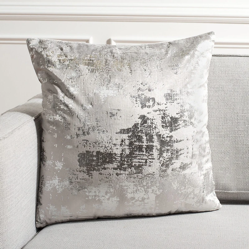 Safavieh Edmee Metallic Square Throw Pillow