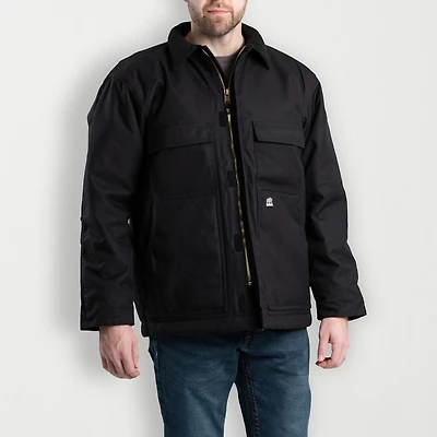 Berne Icecap Insulated Chore Mens Hooded Waterproof Midweight Big and Tall Work Raincoat