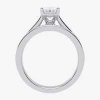 (G / Vs2-Si1) Womens 1 1/2 CT. T.W. Lab Grown White Diamond 10K Gold Oval Side Stone Bridal Set