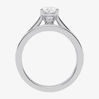 (G / Vs2-Si1) Womens 1 1/2 CT. T.W. Lab Grown White Diamond 10K Gold Pear Side Stone Bridal Set