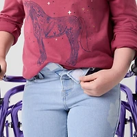 Thereabouts Little & Big Kid Girls Adaptive Flare Leg Jean