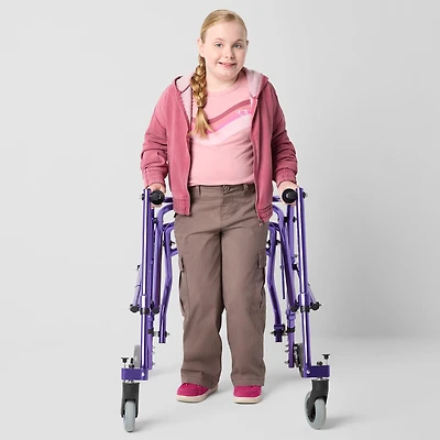 Thereabouts Little & Big Kid Girls Easy-on + Easy-off Wide Leg Cargo Pant