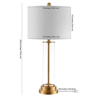 Safavieh 29.25" Cassian Glass Table Lamp